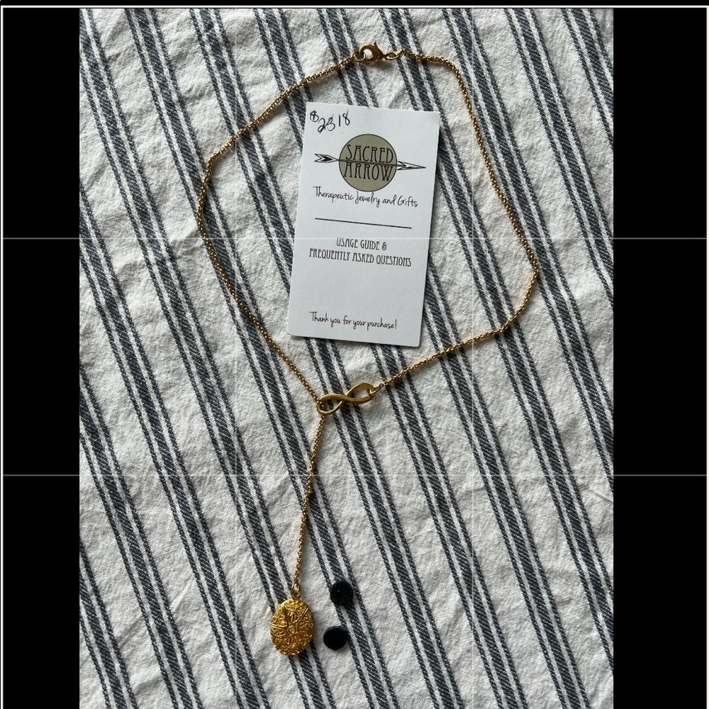 Diffuser Infinity Necklace with Locket